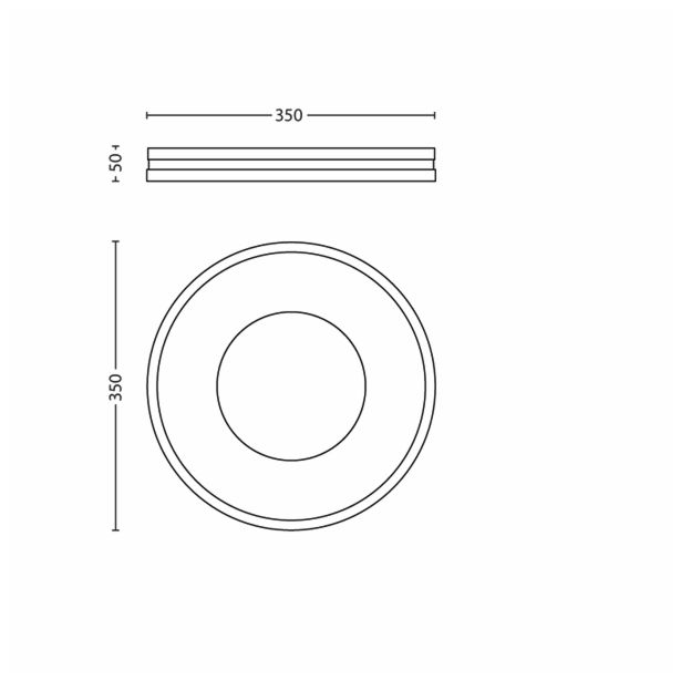 VARČNA PLAFONJERA PHILIPS BEING STROPNA SVETILKA ALUMINIJ 1X40W 2GX13 EEL-