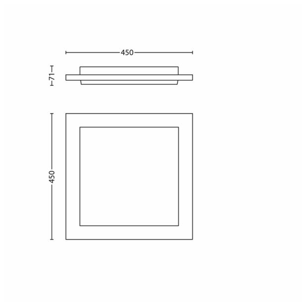 VARČNA PLAFONJERA PHILIPS CANDACE 1X40W NIKELJ