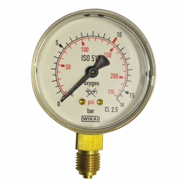 MANOMETER ZA REDUCIRNI VENTIL MESSER KISIK 0-16 R 1/4