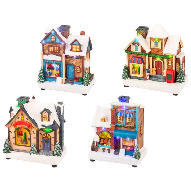 VASICA LUMINEO HIŠA 11X17.5X21.5 CM SORT