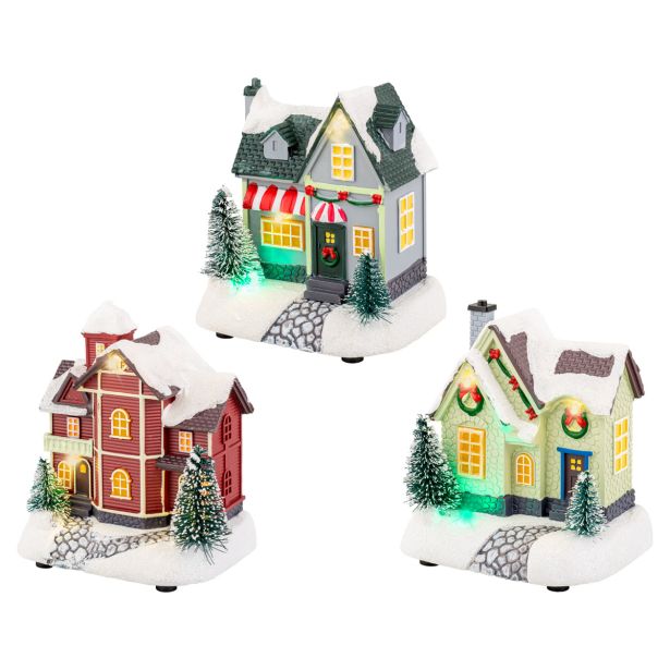 VASICA LUMINEO HIŠKA 7.5X10X11.5 CM SORT