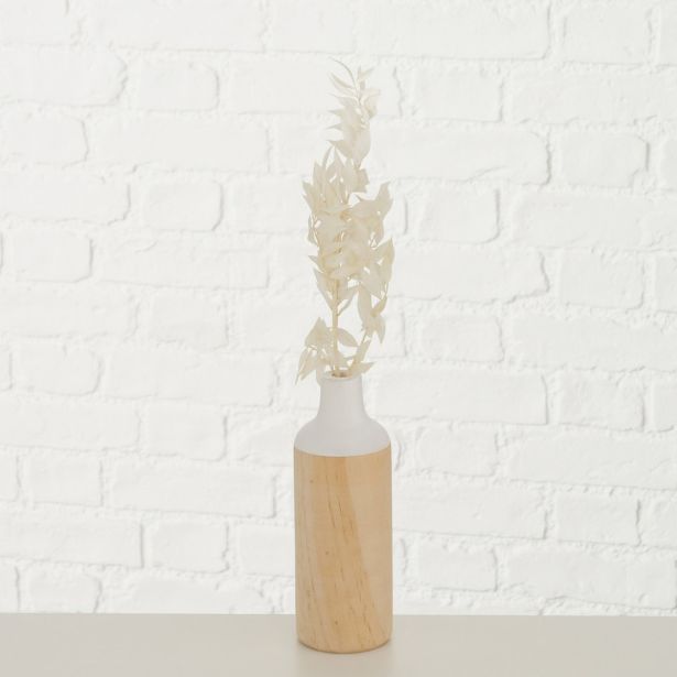 VAZA BOLTZE LESENA S CVETJEM, SORT