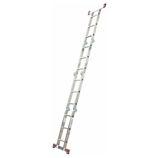 ALU ŠTIRIDELNA LESTEV KRAUSE VEČNAMENSKA 4X3 STOPNIC 0.98M/3.50M/1.70M