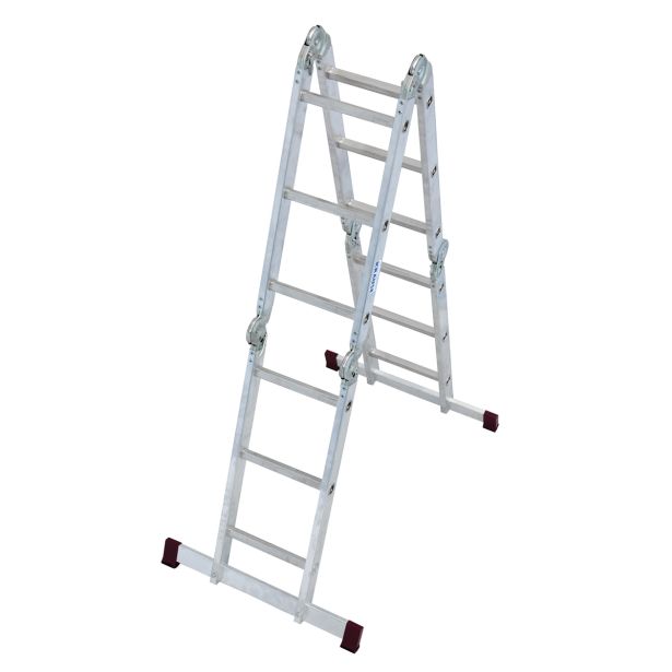 ŠTIRIDELNA LESTEV KRAUSE VEČNAMENSKA 4X3 STOPNIC 0.98M/3.50M/1.70M