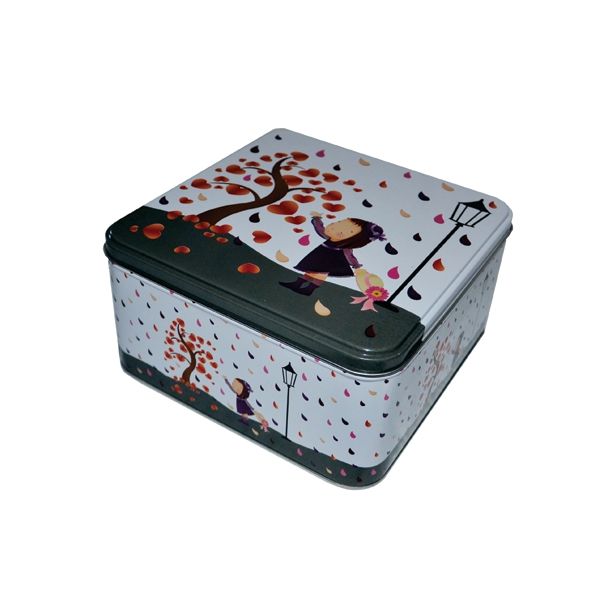 VEČNAMENSKA DOZA 14X14X8.1 CM DEKLICA KVADRATNA SREDNJA