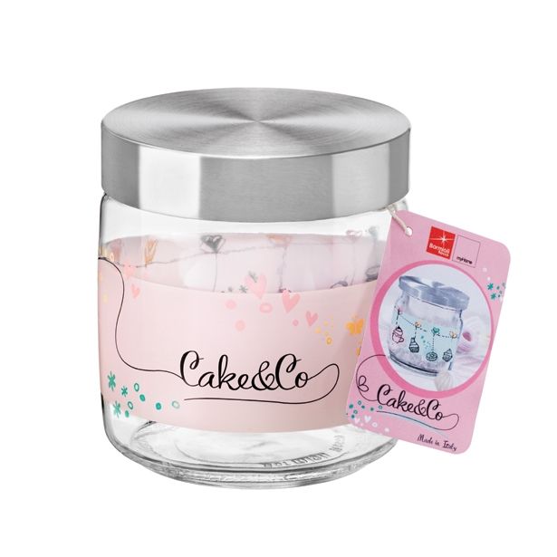 VEČNAMENSKA DOZA BORMIOLI ROCCO 0.75 L GIARA CAKE&CO ROZA