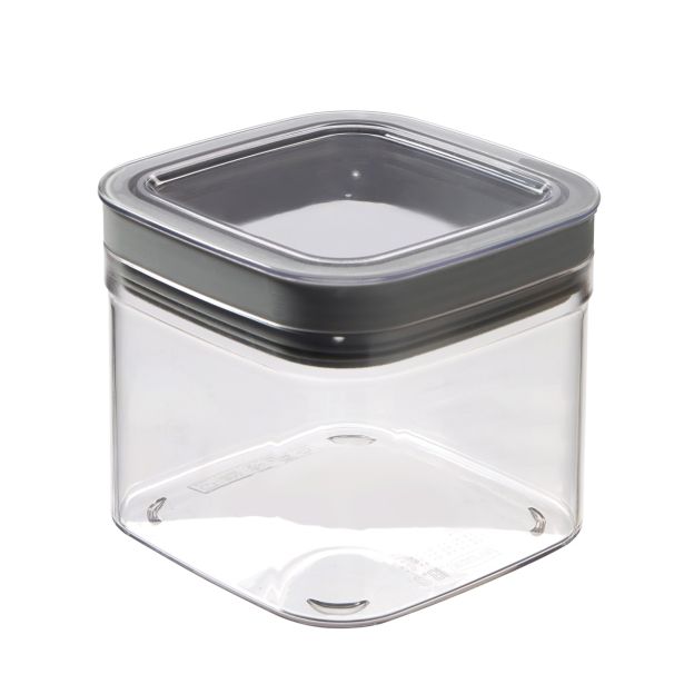 POSODA ZA SHRANJEVANJE CURVER 0.8L 12X12X10 CM DRY CUBE TRANSPARENT SIVA