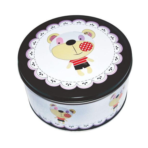 VEČNAMENSKA DOZA FI 13.5 CMX7 CM MEDVEDEK OKROGLA MALA