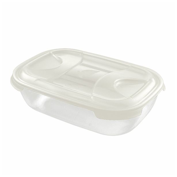 POSODA ZA SHRANJEVANJE TONTARELLI 1.15 L NUVOLA PRAVOKOTNA CREAM