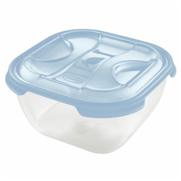 POSODA ZA SHRANJEVANJE TONTARELLI 2 L NUVOLA KVADRATNA ACQUA TRANSP