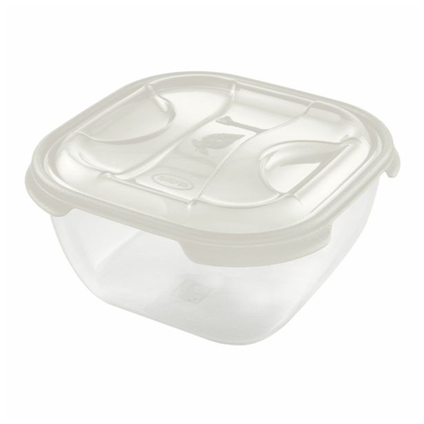 POSODA ZA SHRANJEVANJE TONTARELLI 2 L NUVOLA KVADRATNA CREAM