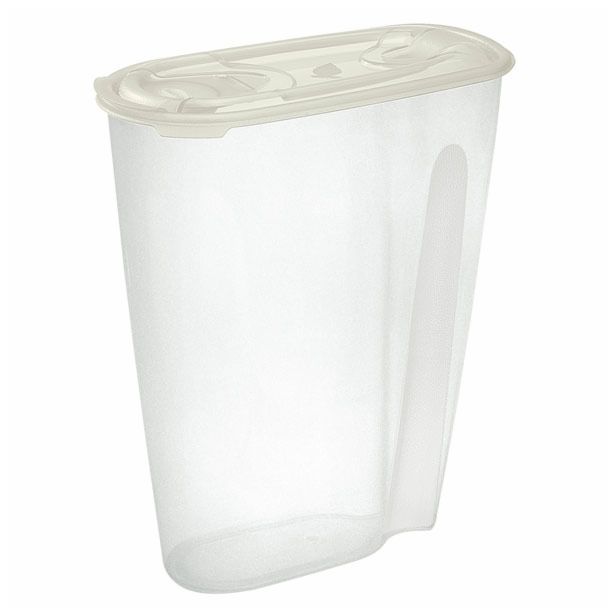 POSODA ZA SHRANJEVANJE TONTARELLI 2 L NUVOLA POKROV KREM 18.9X9.4X22.7 CM