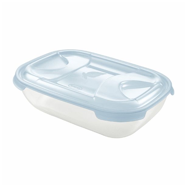 POSODA ZA SHRANJEVANJE TONTARELLI 2 L NUVOLA PRAVOKOTNA ACQUA TRANSPARENT