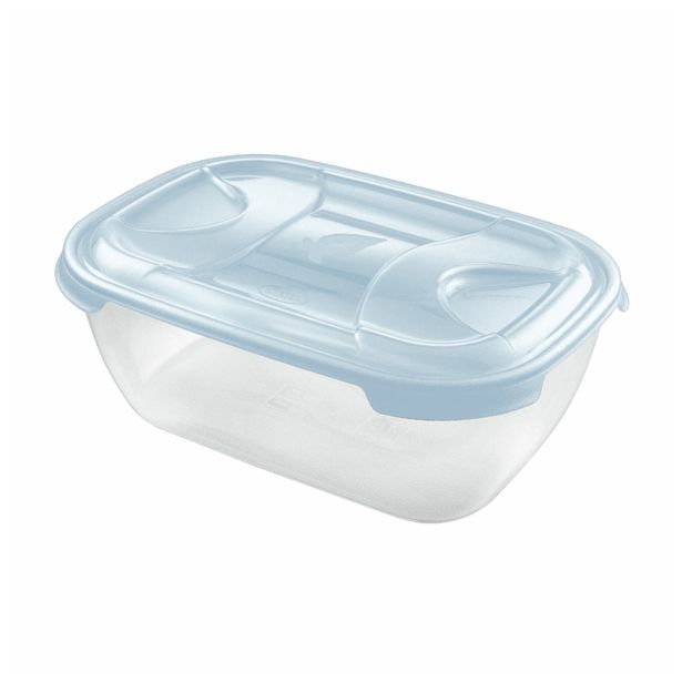 POSODA ZA SHRANJEVANJE TONTARELLI 3 L NUVOLA PRAVOKOTNA ACQUA TRANSPARENT