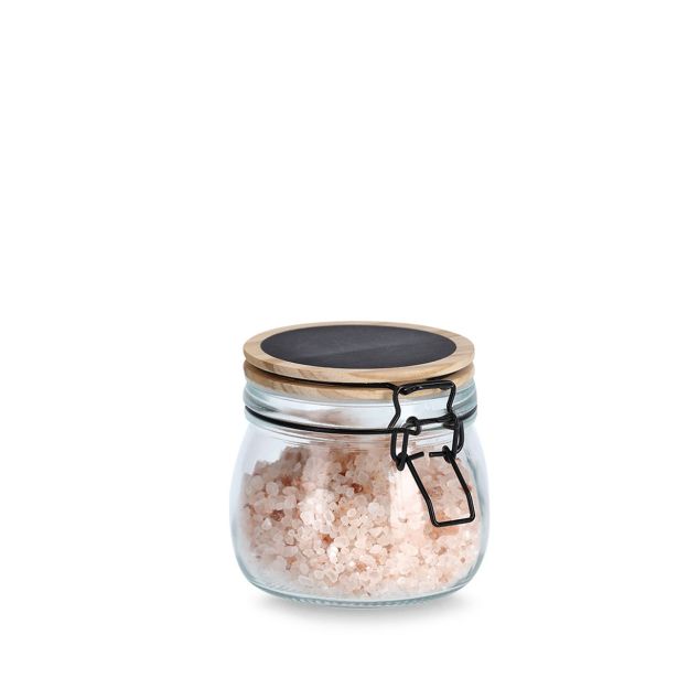 POSODA ZA SHRANJEVANJE ZELLER PRESENT 500 ML Z ZAPIRALOM NA SPONKO STEKLENA BOR