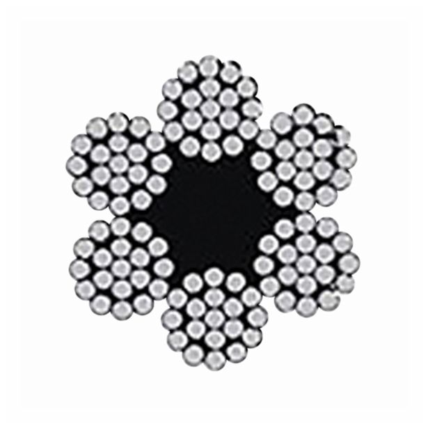 VEČNAMENSKA VRV 12 MM 7X19 AISI 316 INOX 6 X 19 STANDARD DIN 3060
