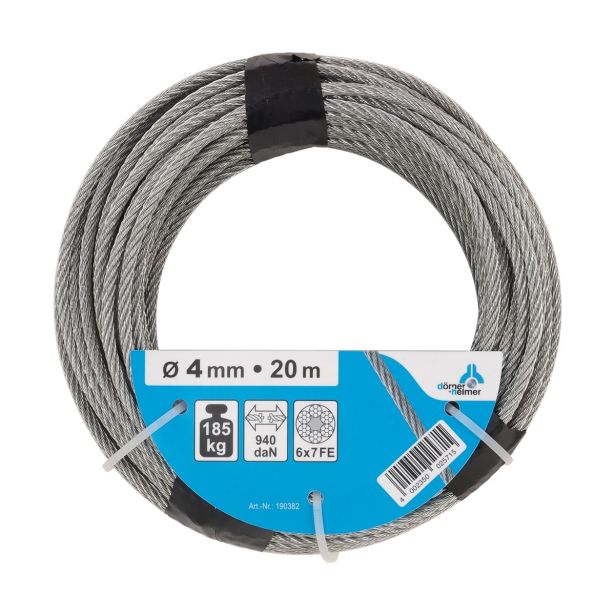 VEČNAMENSKA VRV DÖRNER + HELMER 4 MM, POCINKANA, 20 M