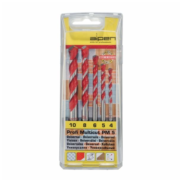 GRT. VEČNAMENSKIH SVEDROV ALPEN 4-5-6-8-10 MM 5 DELNA PROFI MULTICUT PM 5