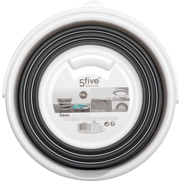 VEDRO FIVE ZLOŽLJIVO 10L 32X25 SIVO BELO