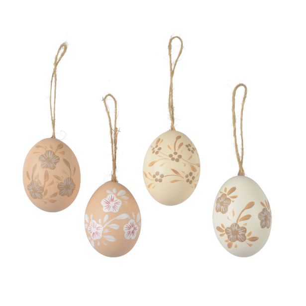 VELIKONOČNI PROGRAM DECORIS JAJČKA 6/1 4X6 CM PISANA RJAVO BEŽ