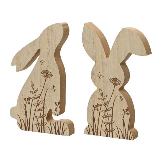 VELIKONOČNI PROGRAM DECORIS NAMIZNA DEKORACIJA ZAJČEK RJAV