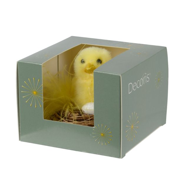 VELIKONOČNI PROGRAM DECORIS PIŠČANČEK 7CM RUMEN