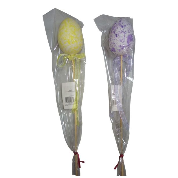 VELIKONOČNI PROGRAM GLOSSTYLE JAJČEK 5X7 CM NA PIKU VIJOLČNE ALI RUMENE BARVE