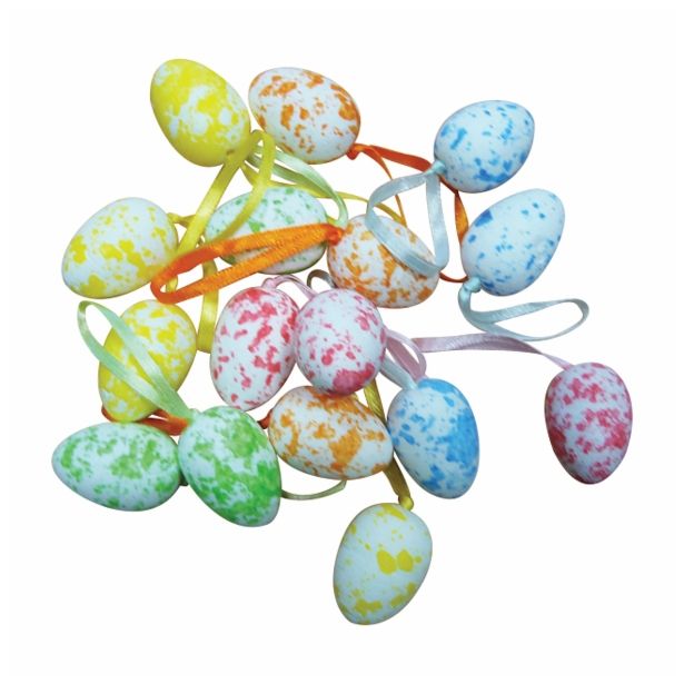 VELIKONOČNI PROGRAM GLOSSTYLE JAJČKA 2.5X3.5 CM 16/1 RAZLIČNE BARVE