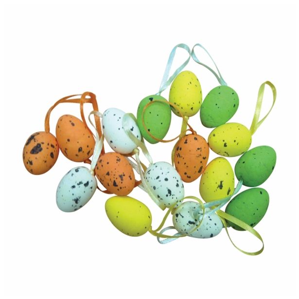 VELIKONOČNI PROGRAM GLOSSTYLE JAJČKA 2.5X3.5 CM 16/1 RAZLIČNE BARVE