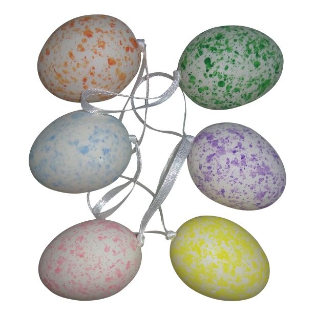 VELIKONOČNI PROGRAM GLOSSTYLE JAJČKA 3.5X5 CM 6/1 PASTELEN BARVE