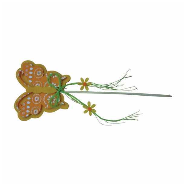 VELIKONOČNI PROGRAM GLOSSTYLE METULJ IZ FILCA 8X8.5 CM NA PIKU SORTIRANO