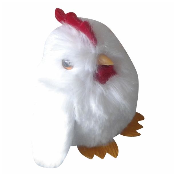 VELIKONOČNI PROGRAM GLOSSTYLE PIŠČANEC BELI 6X6 CM SORTIRANO 3 KOS