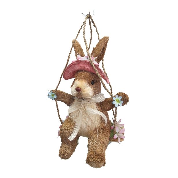 VELIKONOČNI PROGRAM GLOSSTYLE ZAJČEK NA GUGALNICI 28 CM