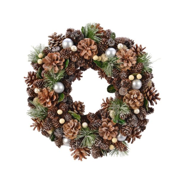 VENČEK DECORIS 35 CM Z DEKORACIJO