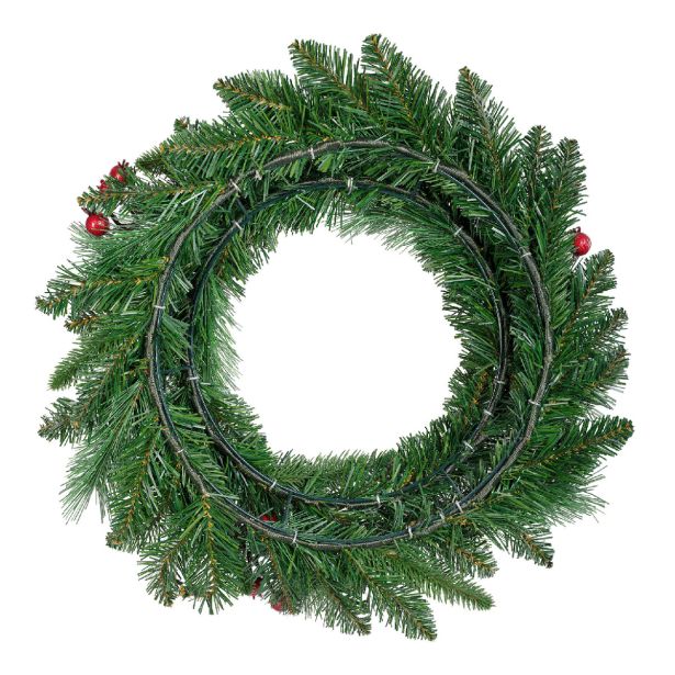 VENČEK DECORIS FI 50 CM, LEDEN Z JAGODA. WINDHAM