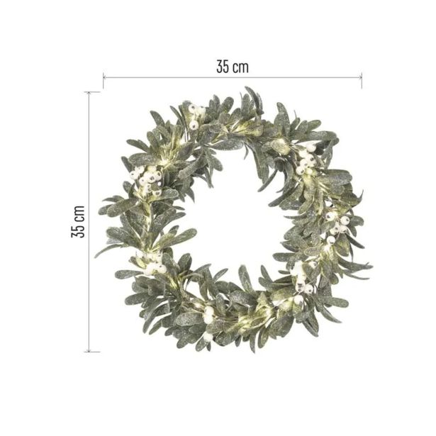 VENČEK EMOS LED TOPLA BELA, ČASOVNIK