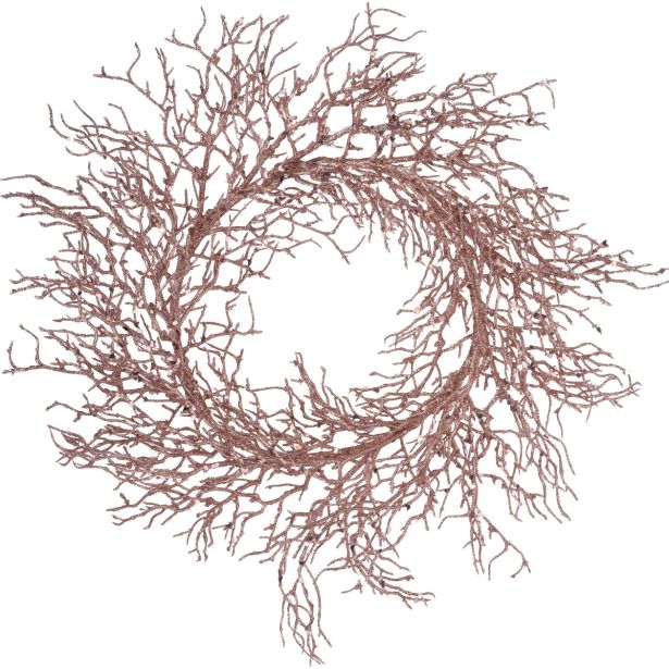 VENČEK KOOPMAN Z BLEŠČICAMI 50 CM BAKREN