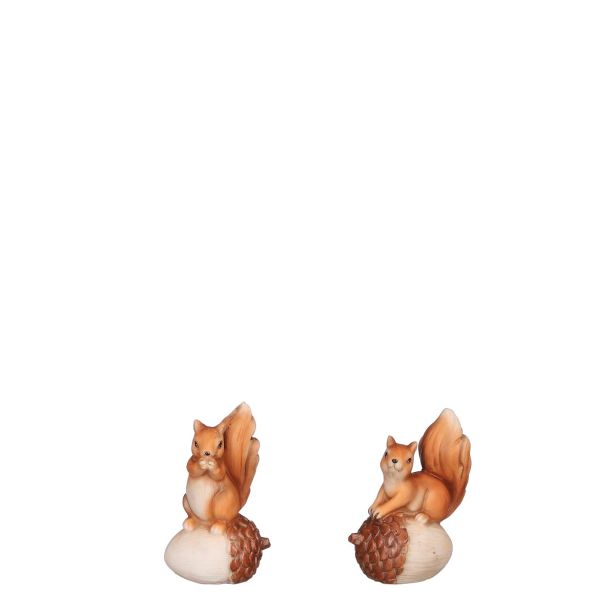 KERAMIČNA VEVERICA Z ŽELODOM, VIŠINE 12 CM