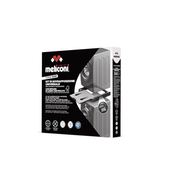 VEZNI ČLEN ZA PRALNI/SUŠILNI STROJ S POLICO TORRE DARK