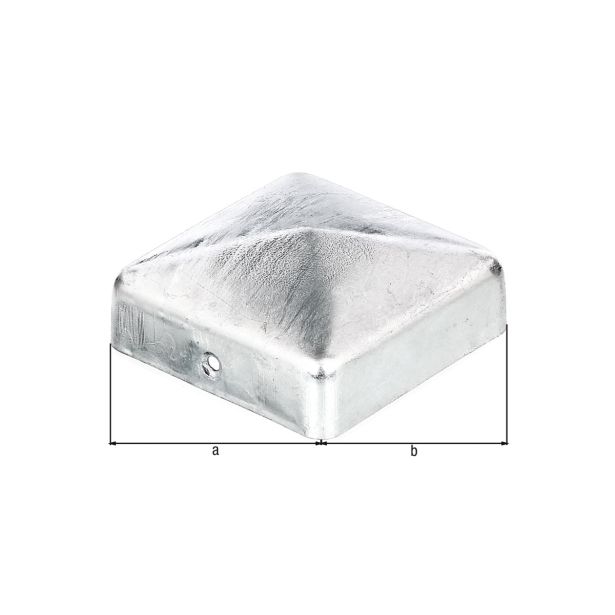 VEZNI ELEMENT ALBERTS KAPA ZA LESENE STEBRE 70X70MM VROČI CINK