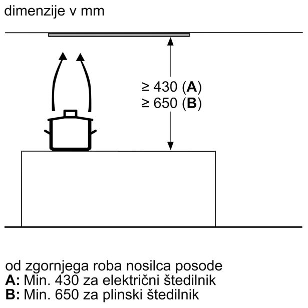 VGRADNA KUHINJSKA NAPA BOSCH DBB97AM60