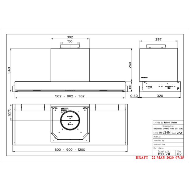 VGRADNA KUHINJSKA NAPA FABER IN-NOVA SMART X A60