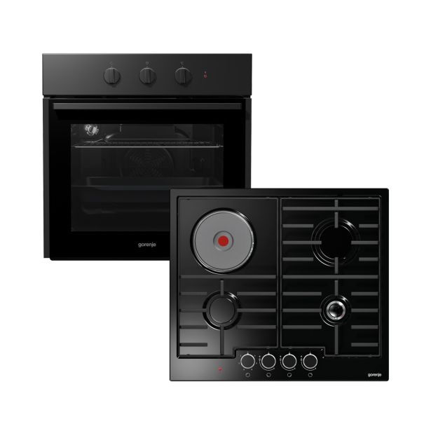 VGRADNA PEČICA + PLOŠČA GORENJE BO 625E01BK + K6N30IB 3 + 1