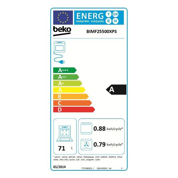 VGRADNA PEČICA BEKO BIMF 25500XPS