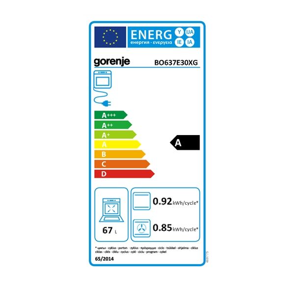 VGRADNA PEČICA GORENJE BO 637 E30XG