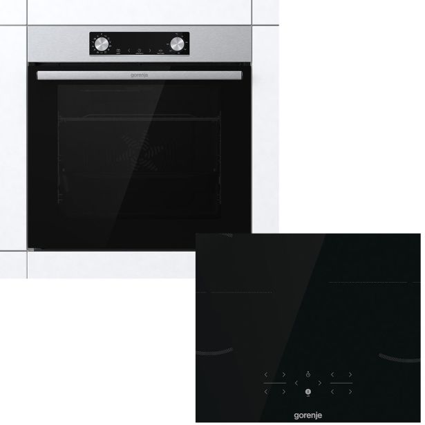 VGRADNA PEČICA + PLOŠČA GORENJE BLACK INDUCTION SET 2