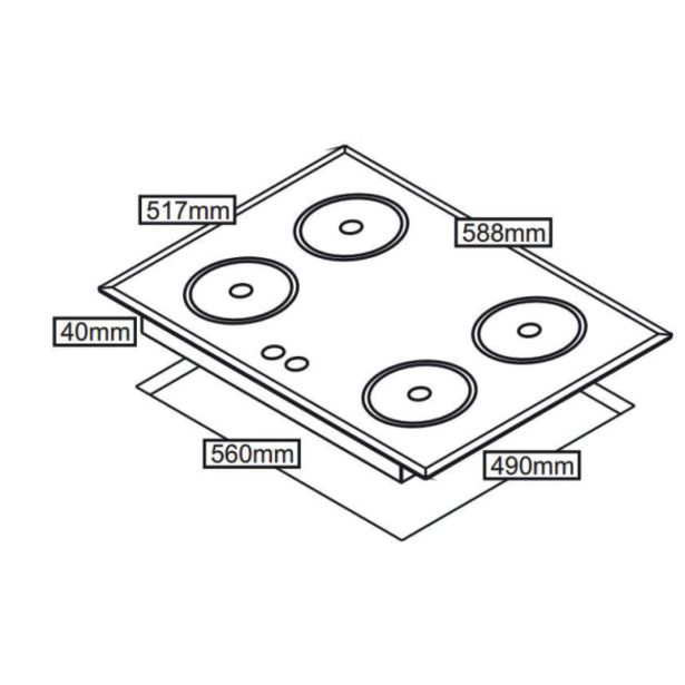 VGRADNA PEČICA + PLOŠČA SIMFER BIOH40B5B