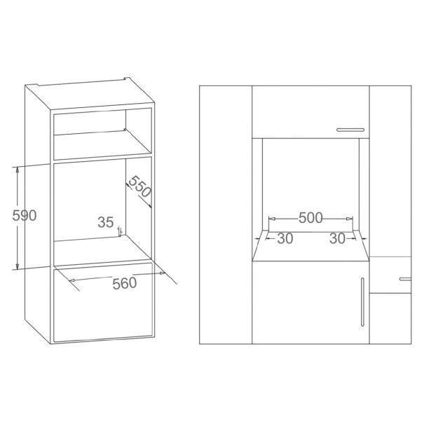 VGRADNA PEČICA + PLOŠČA SIMFER BIOH40B5B