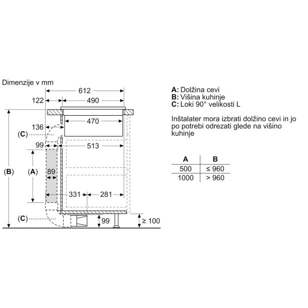 VGRADNA PLOŠČA Z NAPO BOSCH PVQ711F15E