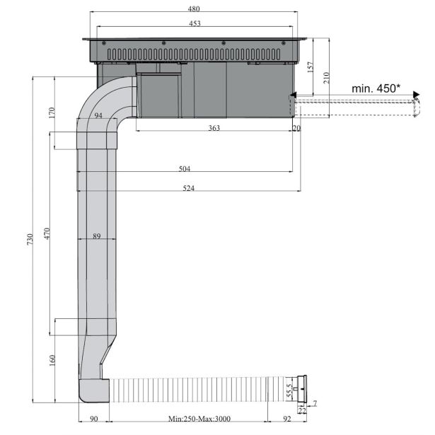 VGRADNA PLOŠČA Z NAPO SICCABO INTEGRALE EVO Z INTEGRIRANO NAPO